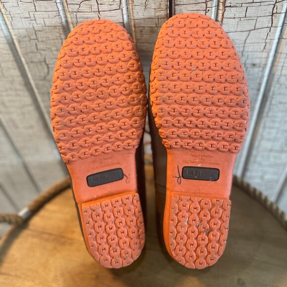 LL Bean Bean Boots Gumshoes Size 12 Brown Duck Boots NWT - Picture 5 of 6